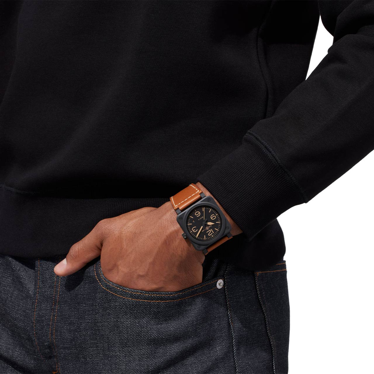 Bell & Ross BR 03 ヘリテージ BR03A-HER-CE/SCA