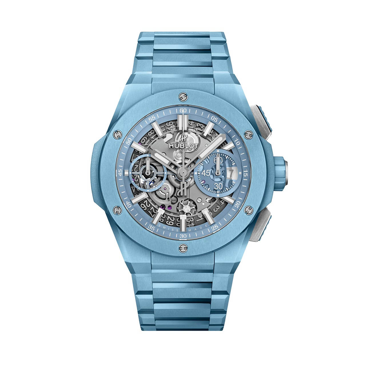 HUBLOT ビッグ・バン インテグレーテッド スカイブルーセラミック 451.EX.5120.EX