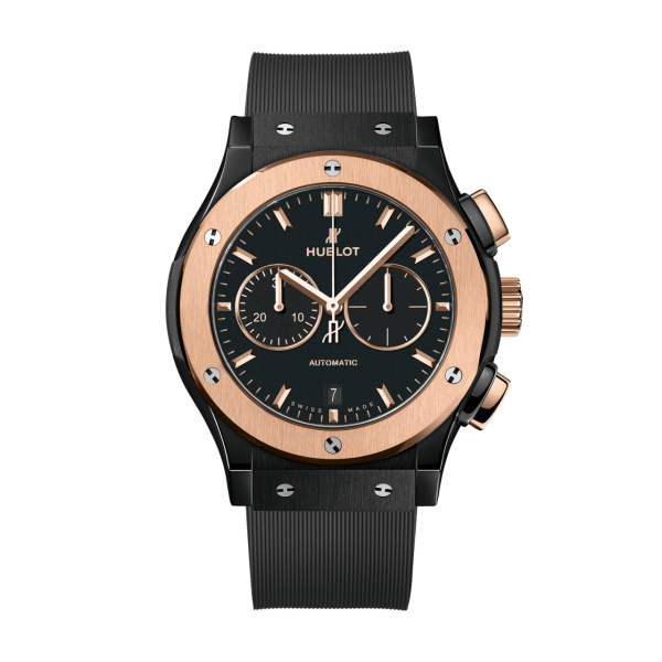 HUBLOT クラシック・フュージョン クロノグラフ セラミック キングゴールド 42mm 541.CO.1181.RX