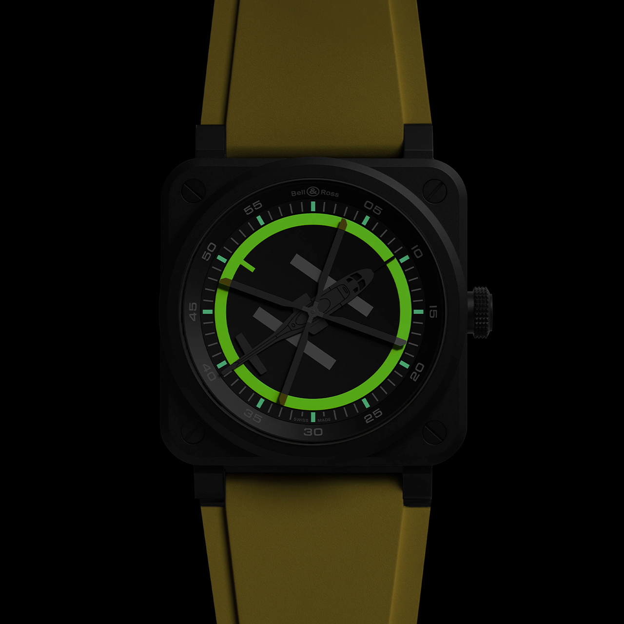 Bell & Ross BR-03 ヘリパッド BR03A-HE-CE/SRB