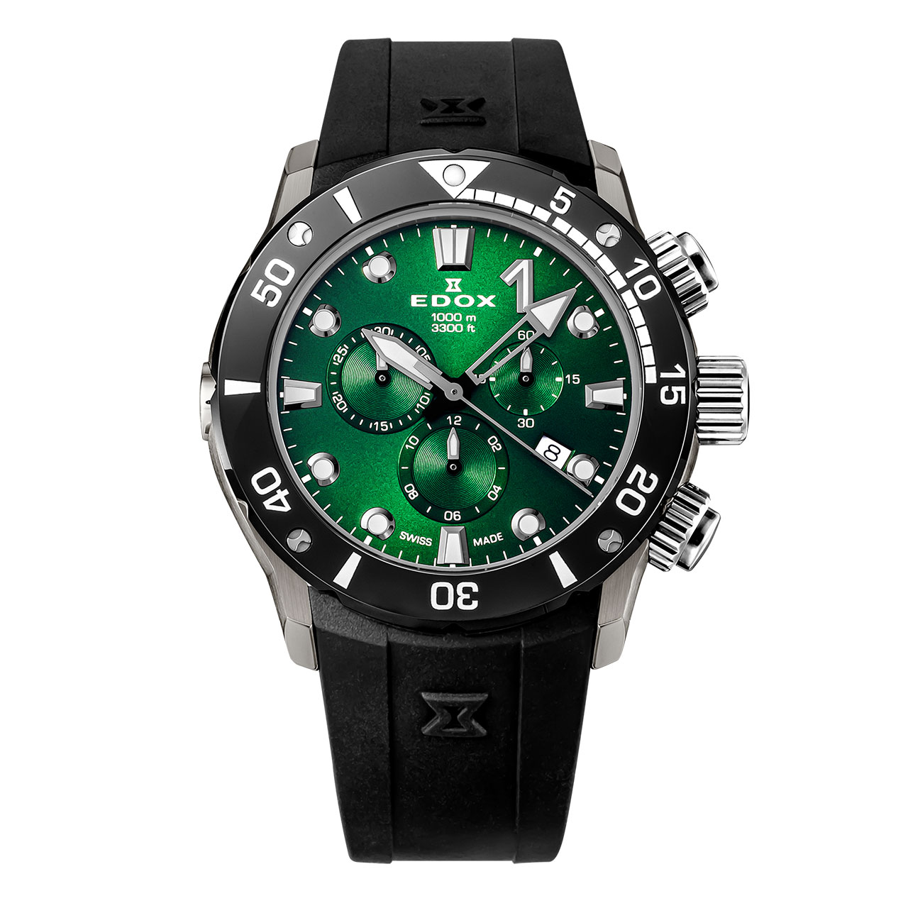 クロノオフショア1 クロノグラフ 10221-37RBU3-BUIR3｜EDOX