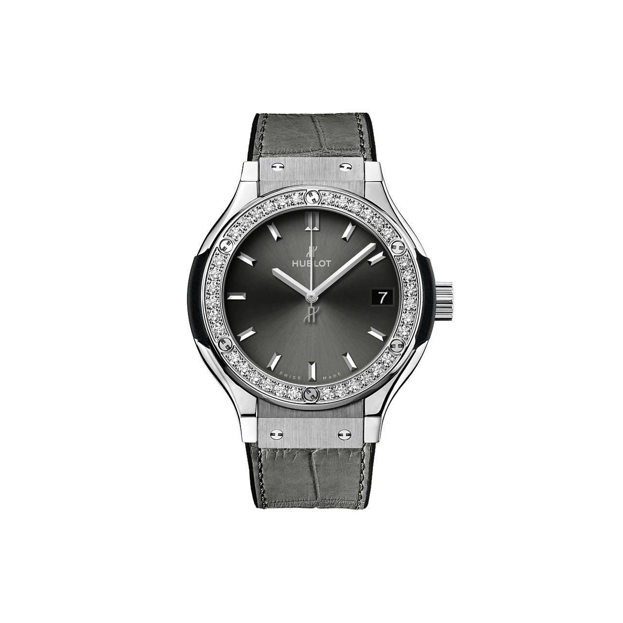 HUBLOT クラシック・フュージョン レーシンググレー チタニウムダイヤモンド 581.NX.7071.LR.1104