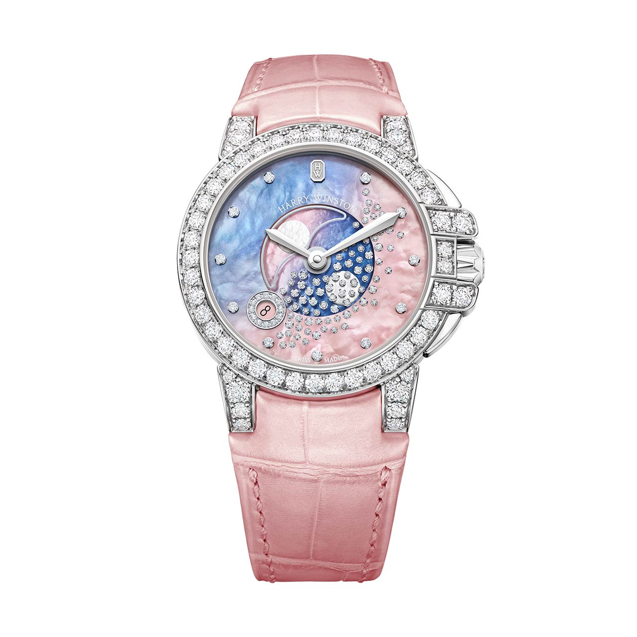 オーシャン・ムーンフェイズ 36mm OCEQMP36WW027｜HARRY WINSTON - ハリー・ウィンストン｜ウォッチ｜神戸三宮 正規時計宝飾店カミネ｜神戸三宮  正規時計宝飾店カミネ
