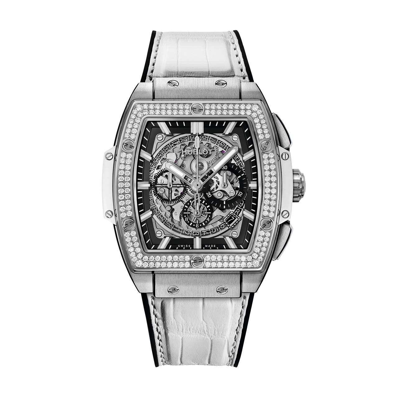 HUBLOT スピリット オブ ビッグ・バン チタニウム ホワイト ダイヤモンド 601.NE.0172.LR.1104.JPN19