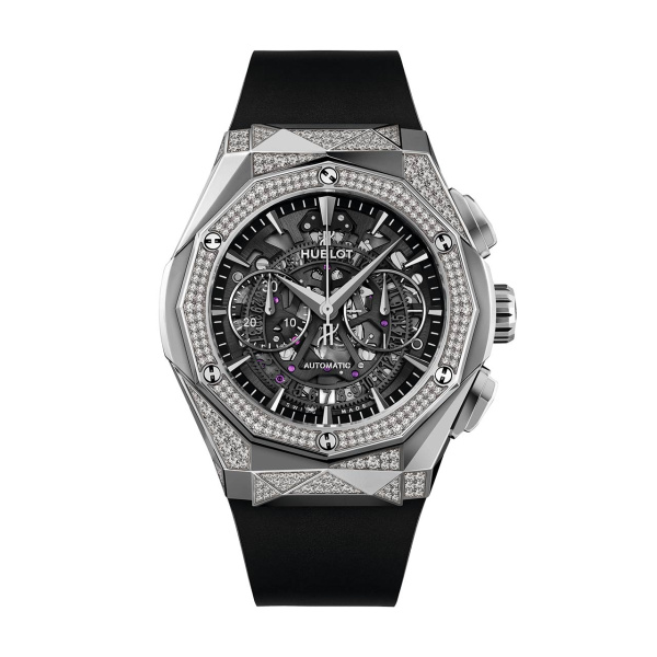 アエロ・フュージョン クロノグラフ オーリンスキー チタニウム オルタナティヴパヴェ BY HUBLOT アエロ・フュージョン クロノグラフ オーリンスキー チタニウム オルタナティヴパヴェ ウブロ