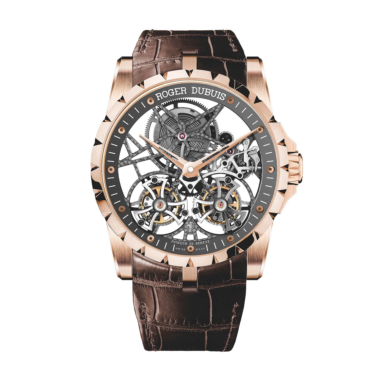 ROGER DUBUIS エクスカリバー45 ダブルフライングトゥールビヨン スケルトン RDDBEX0395