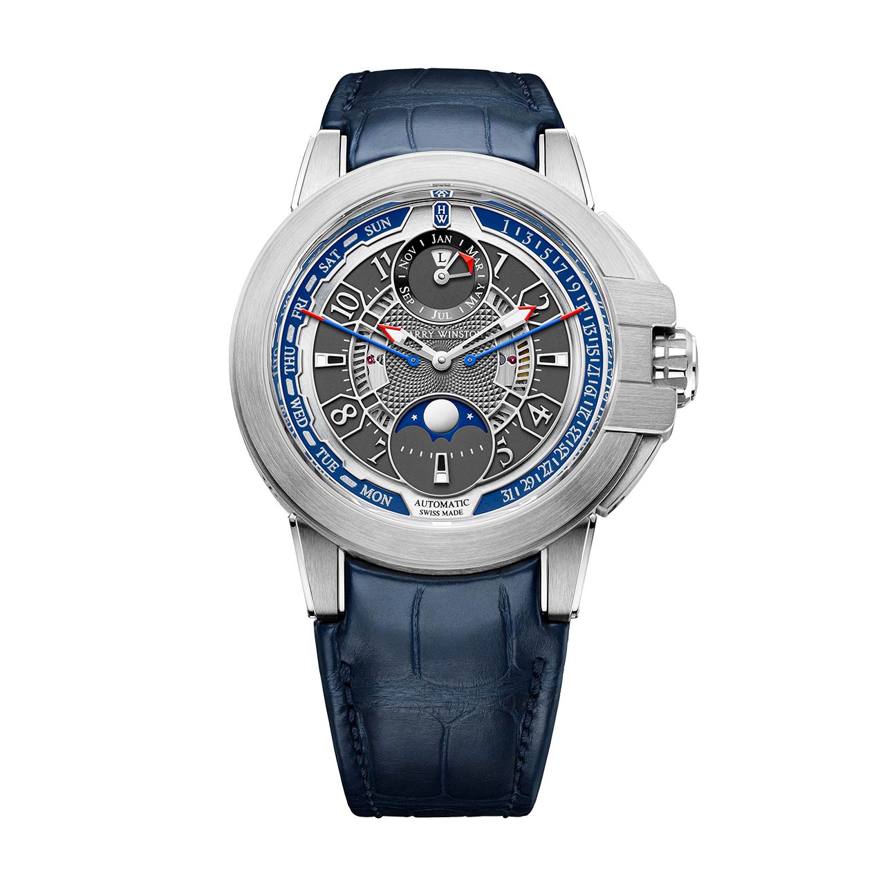 HARRY WINSTON オーシャン・バイレトログラード パーペチュアルカレンダー オートマティック 42mm OCEAPC42WW001