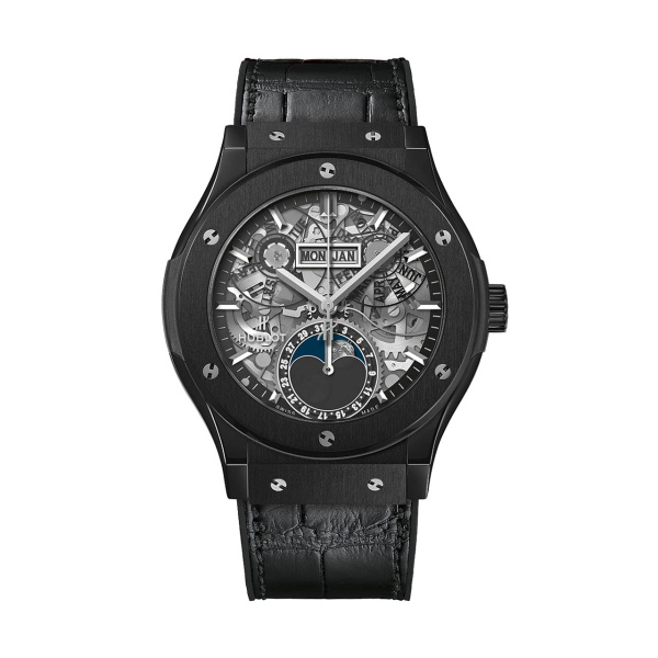 アエロ・フュージョン ムーンフェイズ ブラックマジック BY HUBLOT アエロ・フュージョン ムーンフェイズ ブラックマジック ウブロ