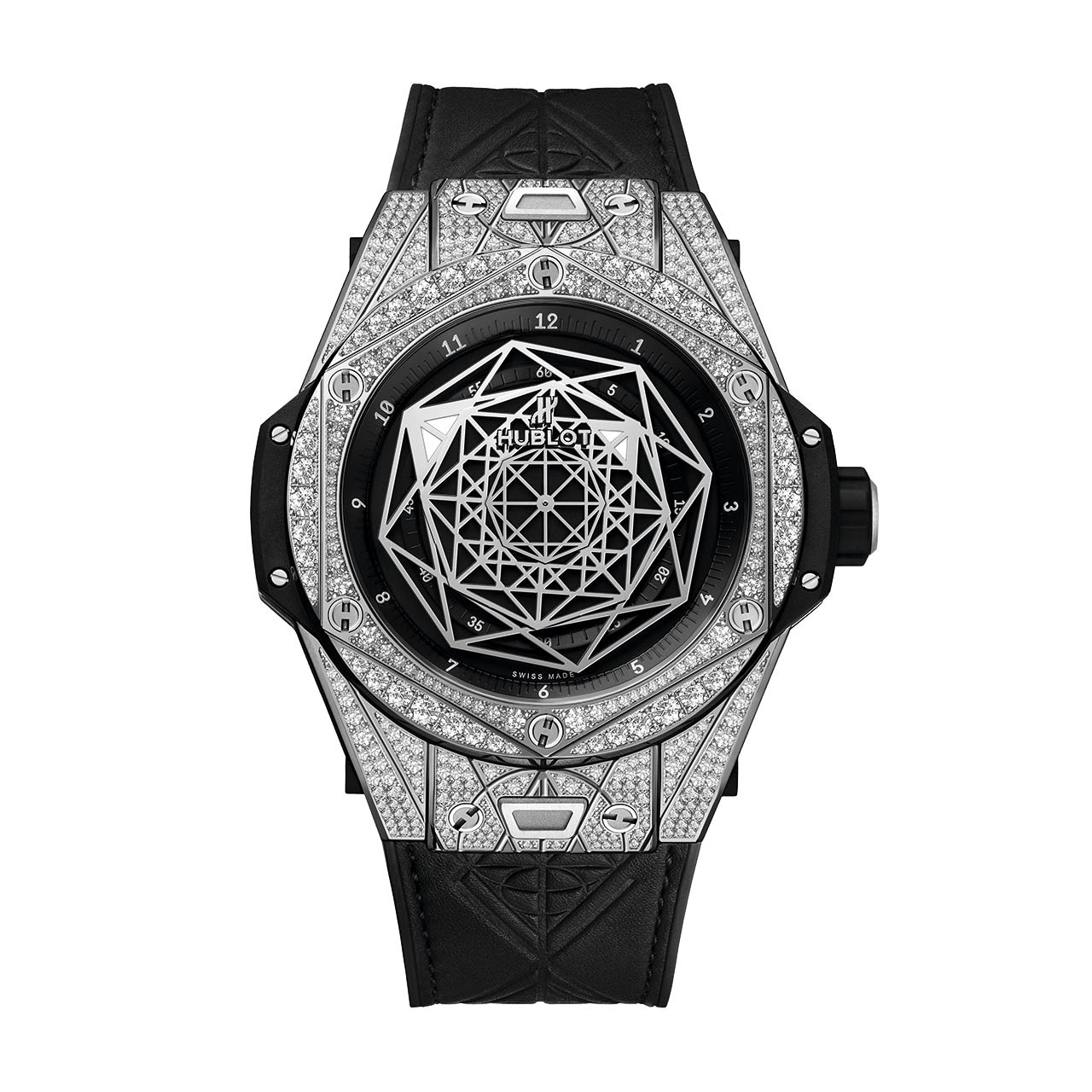 HUBLOT ビッグ・バン ウニコ サン ブルー チタニウム パヴェ 415.NX.1112.VR.1704.MXM17