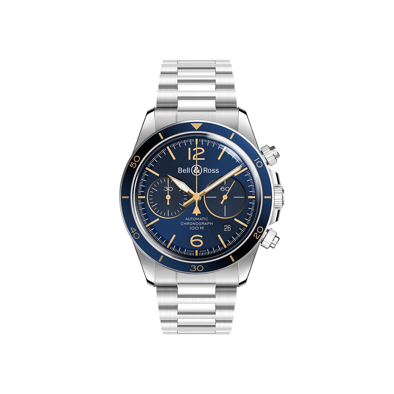 Bell & Ross BR V2-94 AERONAVALE BRV294-BU-G-ST/SST