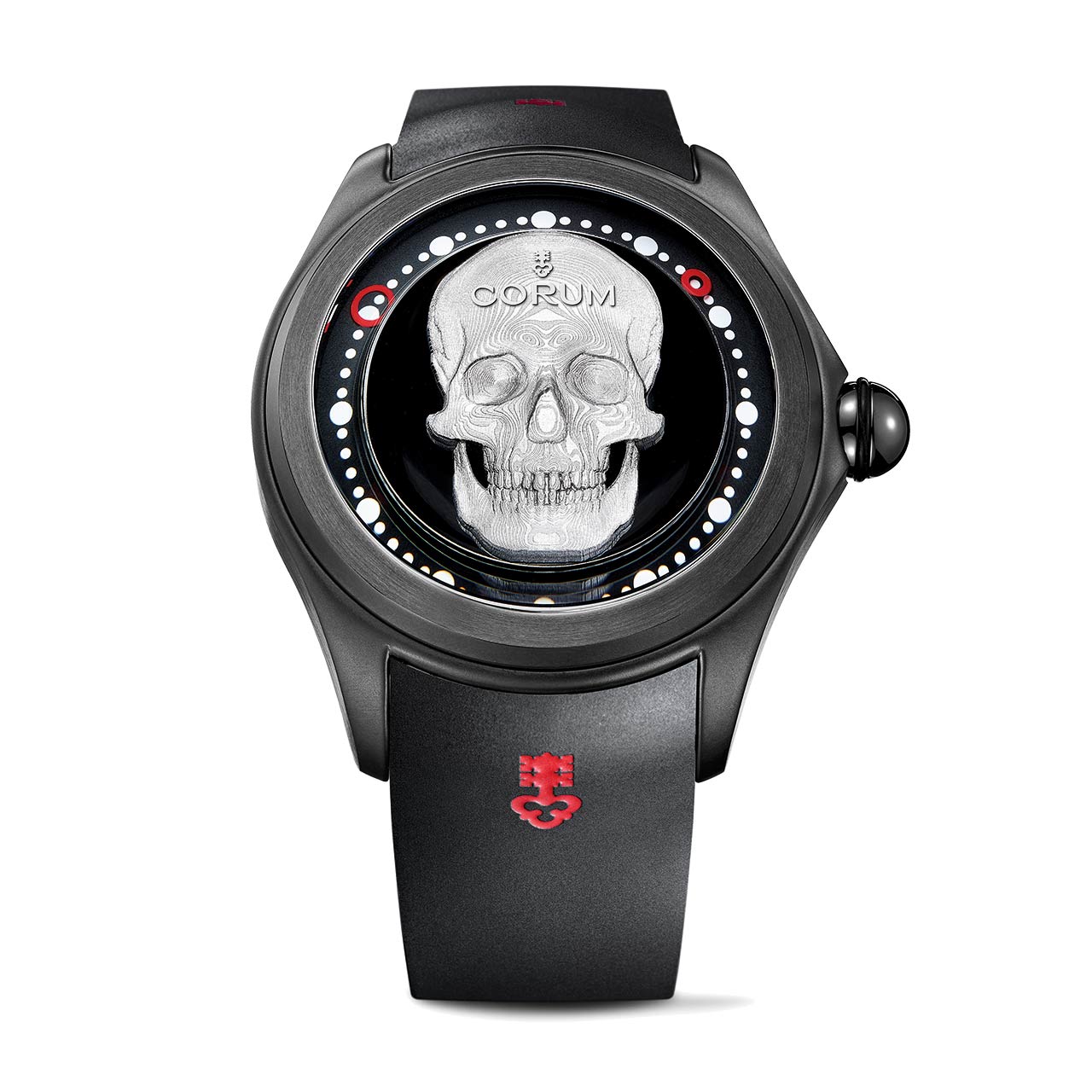 CORUM BUBBLE MAGICAL 52 3D SKULL Ref.L390/03337