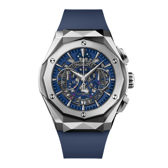 HUBLOT アエロ・フュージョン クロノグラフ オーリンスキー  チタニウムブルー 525.NX.5170.RX.ORL21