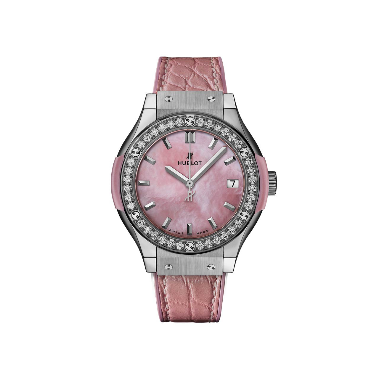 クラシック・フュージョン パールピンク ダイヤモンド 581.NP.6210.LR.1204.JPN17｜HUBLOT - ウブロ｜ウォッチ｜神戸三宮  正規時計宝飾店カミネ｜神戸三宮 正規時計宝飾店カミネ
