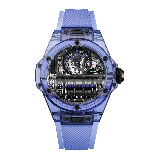 HUBLOT ビッグ・バン MP-11 14デイ パワーリザーブ  ブルーサファイア 911.JL.0119.RX