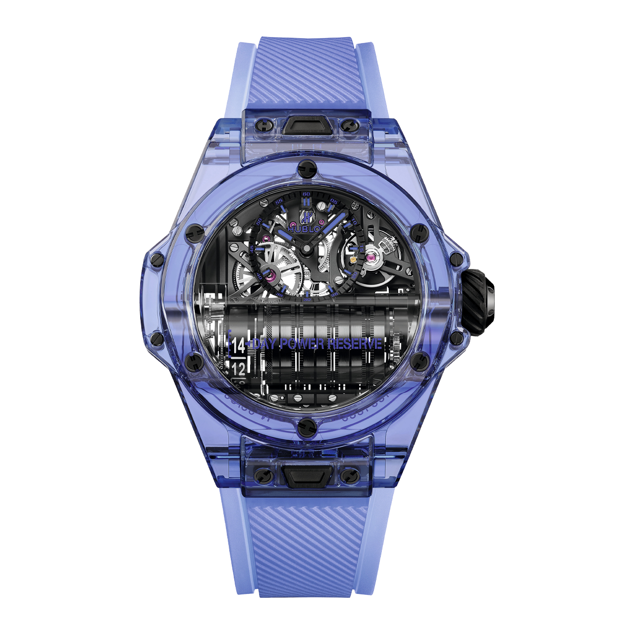 HUBLOT ビッグ・バン MP-11 14デイ パワーリザーブ  ブルーサファイア 911.JL.0119.RX