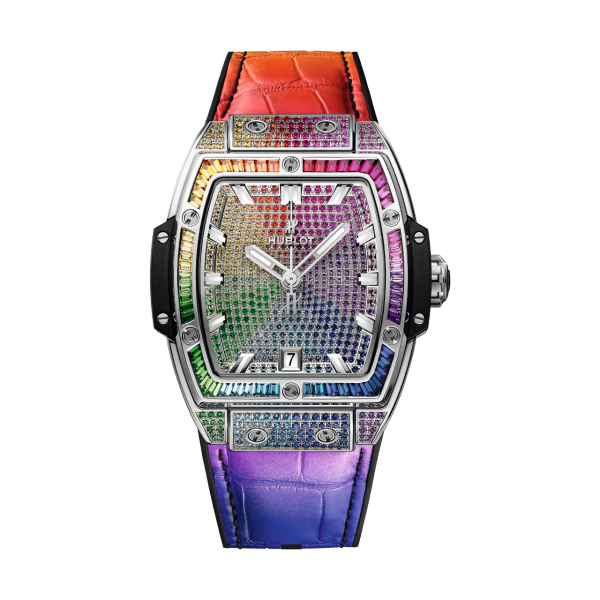 HUBLOT スピリット オブ ビッグ・バン チタニウム レインボー 665.NX.9910.LR.0999