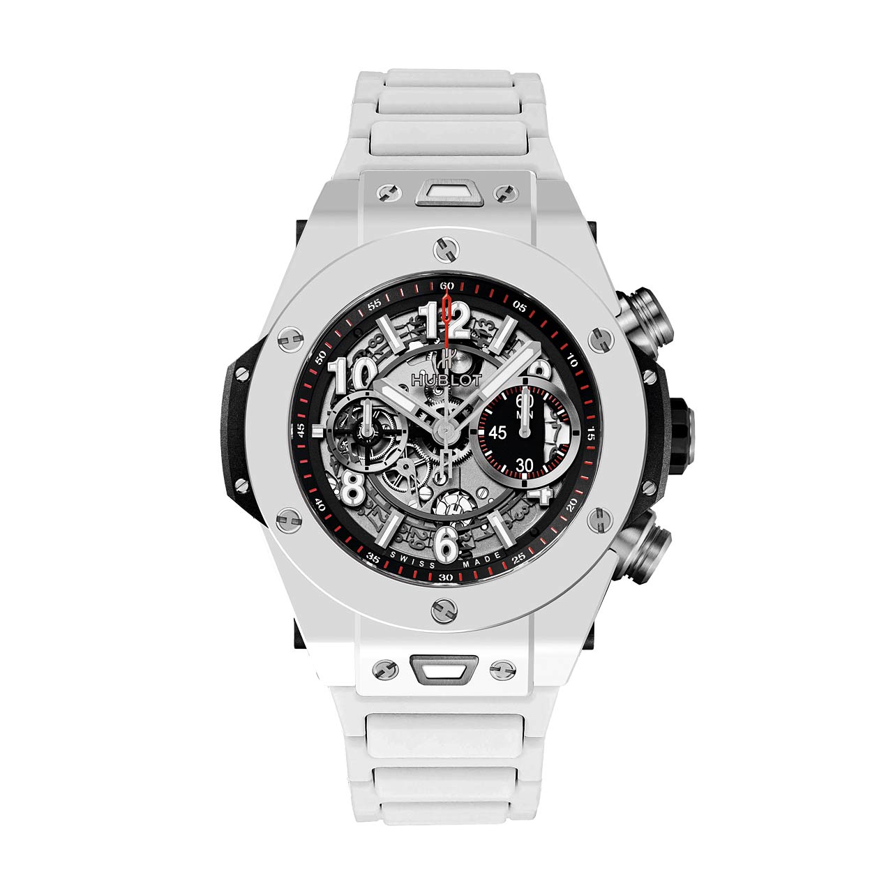 HUBLOT ビッグ・バン ウニコ ホワイトセラミック ブレスレット  ※完売 411.HX.1170.HX