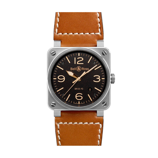 Bell & Ross ゴールデンヘリテージ BR0392-ST-G-HE/SCA/2