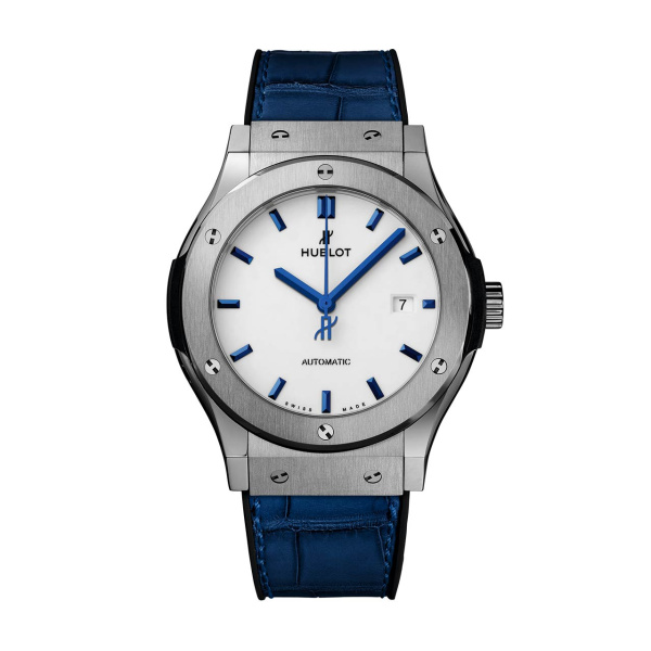 クラシック・フュージョン チタニウム ホワイトシャイニー ブルー BY HUBLOT クラシック・フュージョン チタニウム ホワイトシャイニー ブルー ウブロ
