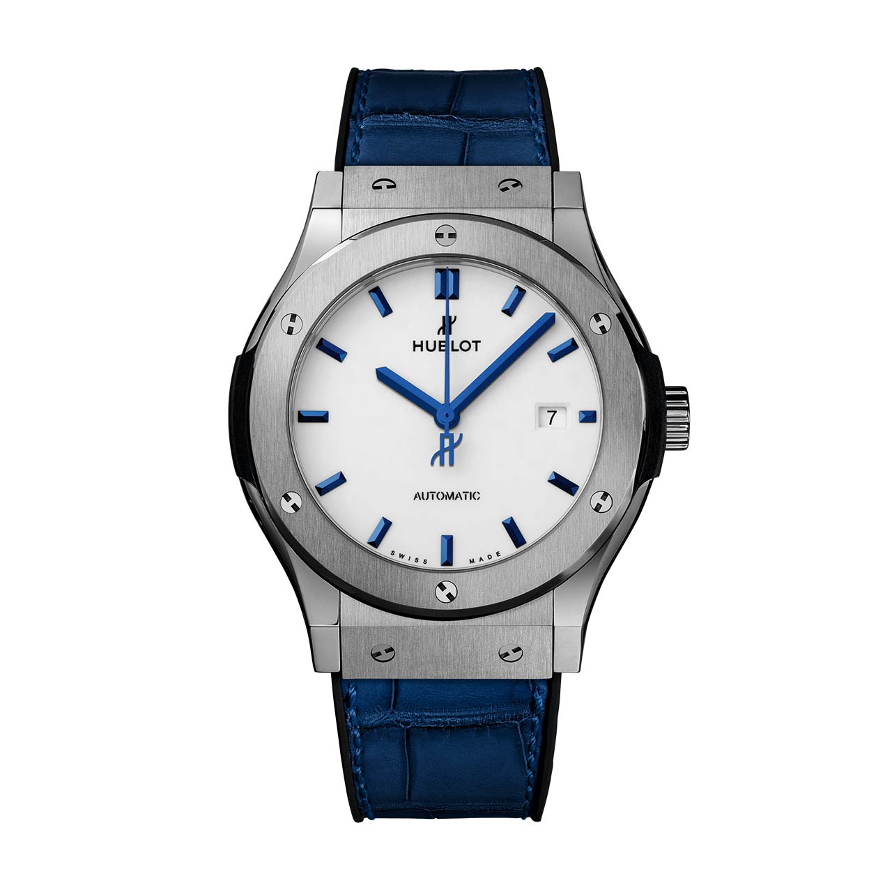 クラシック・フュージョン チタニウム ホワイトシャイニー ブルー 542.NX.2210.LR.JPN17｜HUBLOT - ウブロ｜ウォッチ｜神戸三宮  正規時計宝飾店カミネ｜神戸三宮 正規時計宝飾店カミネ