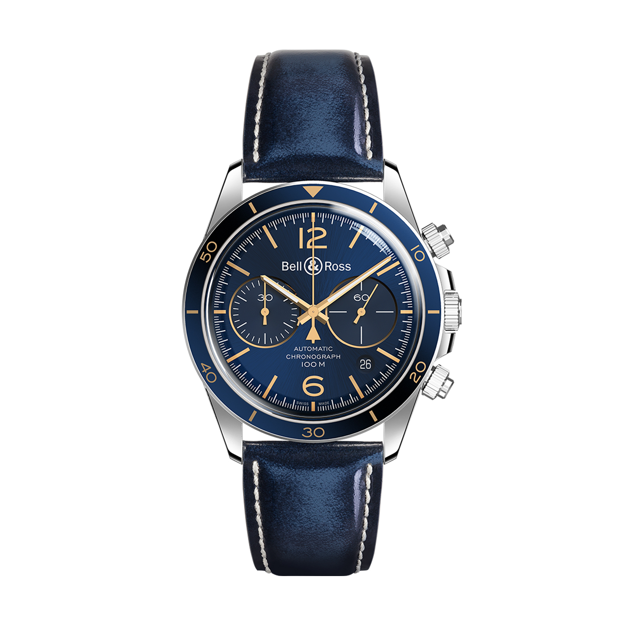 Bell & Ross BR V2-94 AERONAVALE BRV294-BU-G-ST/SCA