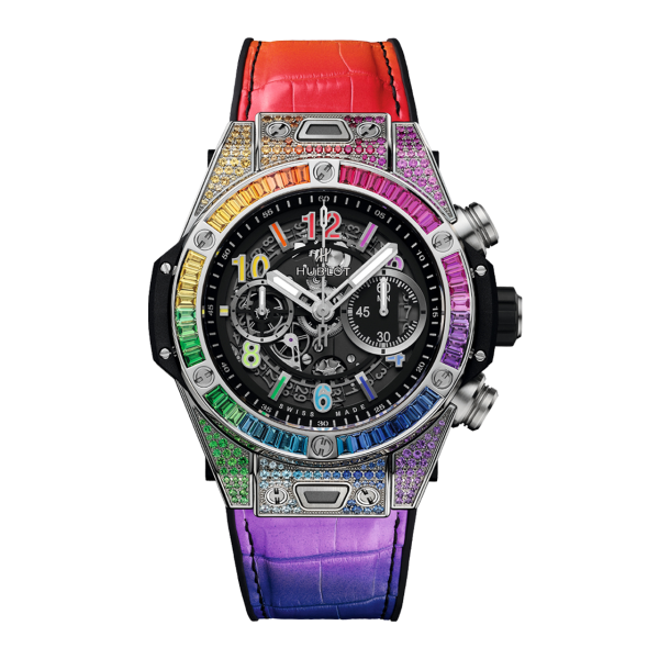 HUBLOT ビッグ・バン ウニコ チタニウム レインボー 411.NX.1117.LR.0999