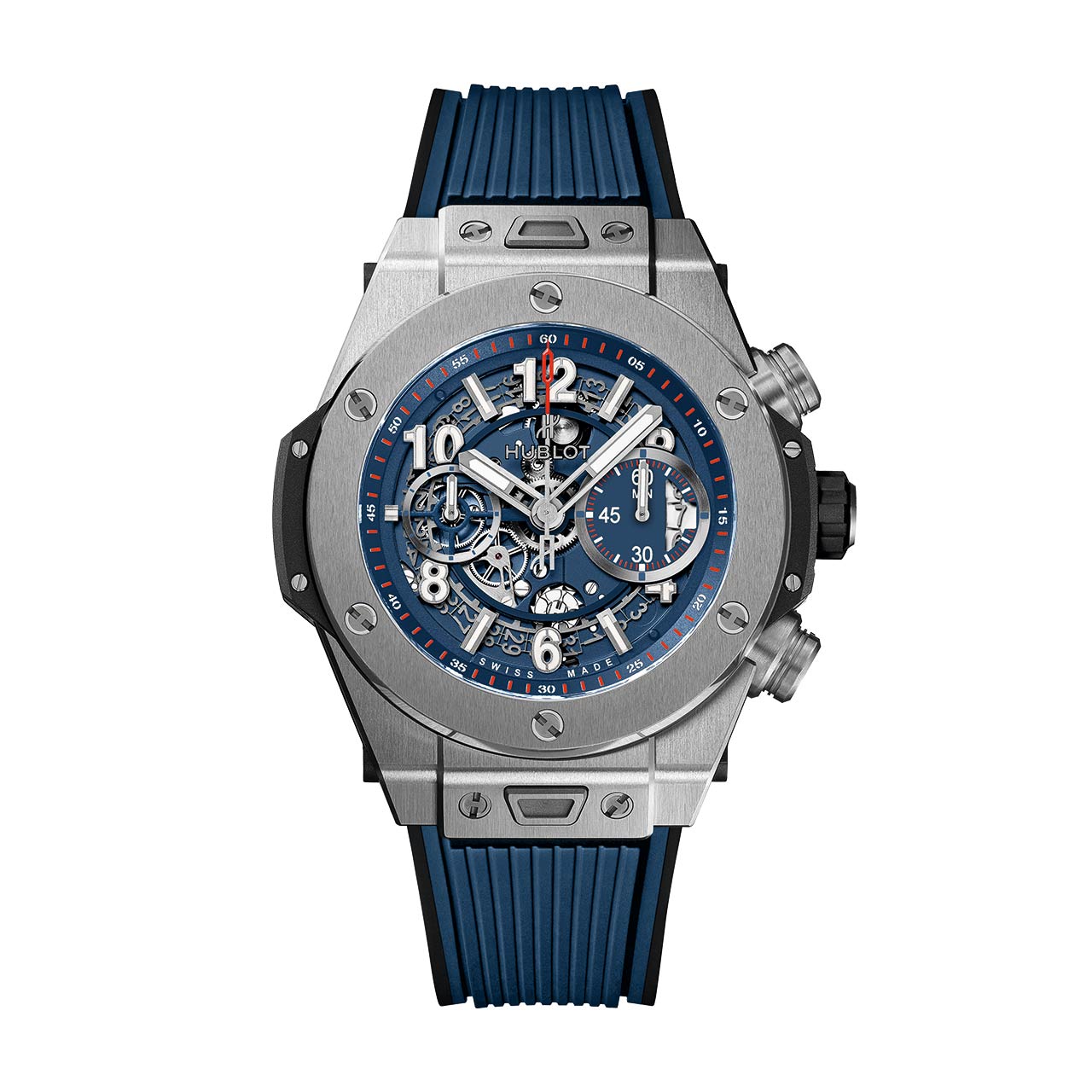 HUBLOT ビッグ・バン ウニコ チタニウム ブルー 411.NX.5179.RX