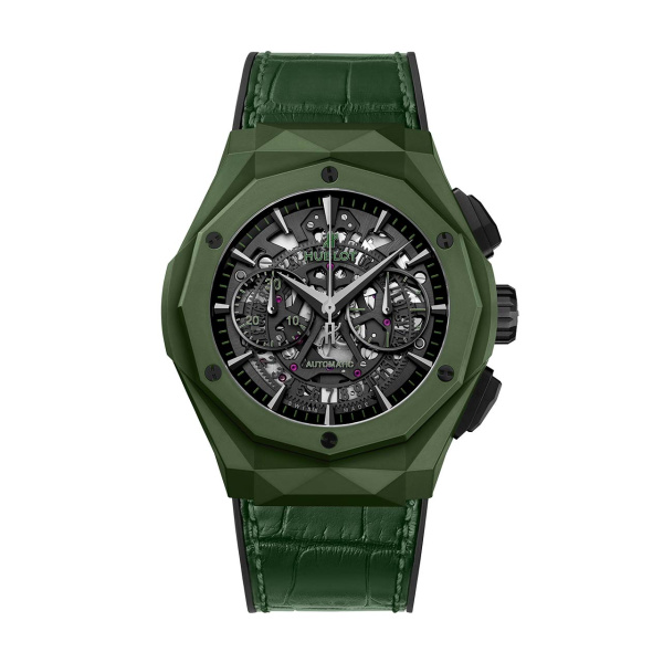 アエロ・フュージョン クロノグラフ オーリンスキー グリーンセラミック ※完売 BY HUBLOT アエロ・フュージョン クロノグラフ オーリンスキー グリーンセラミック ※完売 ウブロ