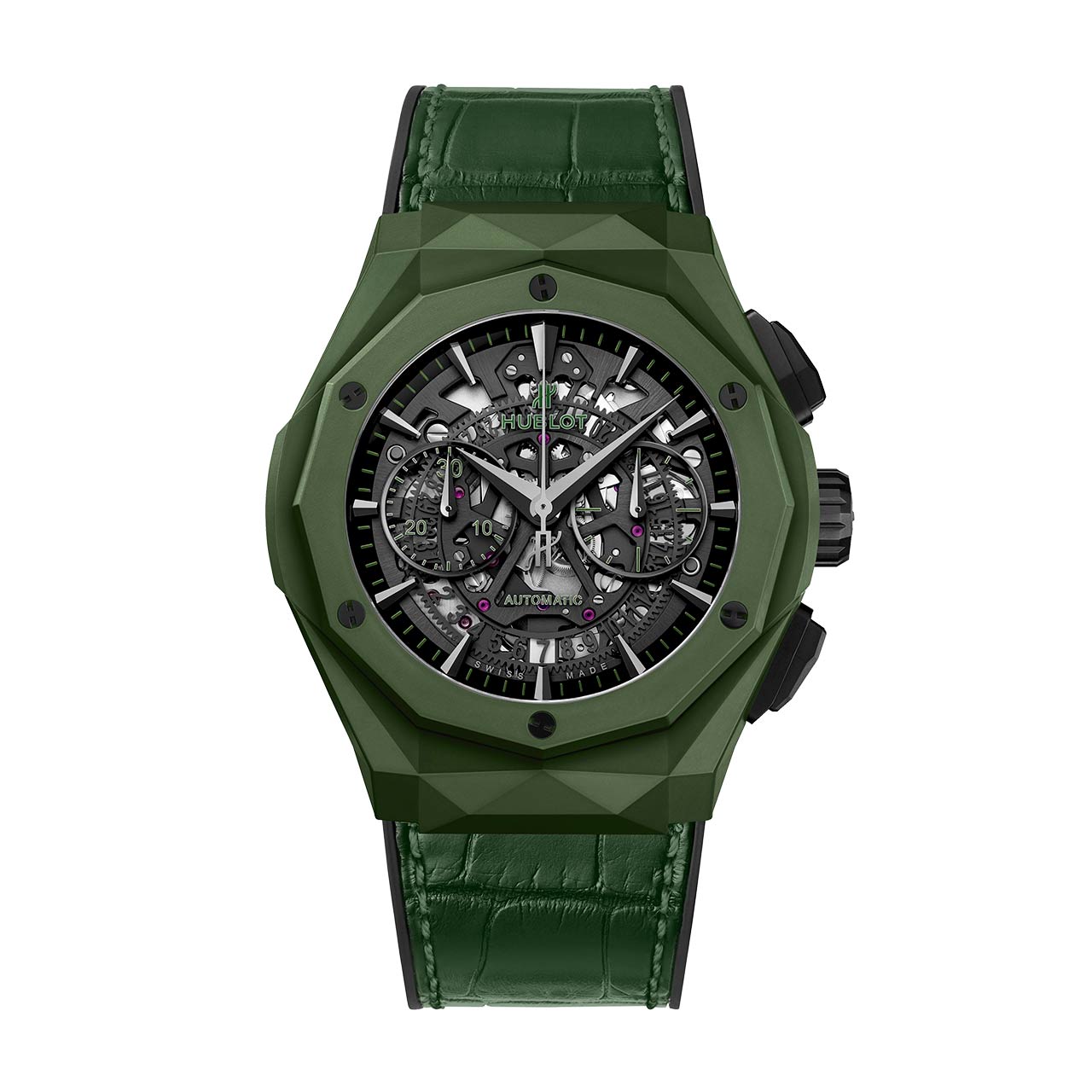 HUBLOT アエロ・フュージョン クロノグラフ オーリンスキー グリーンセラミック  ※完売 525.GX.0179.LR.ORL19