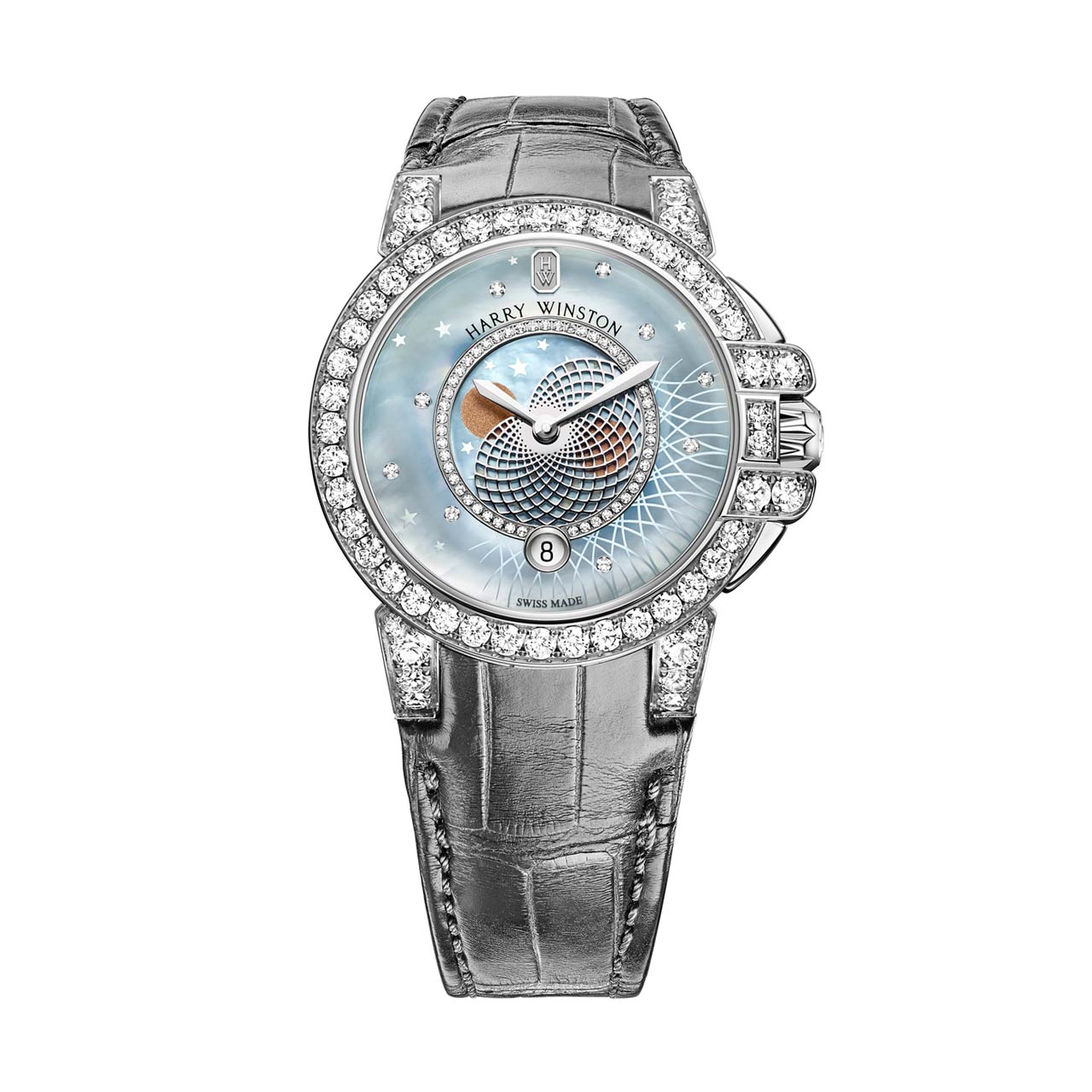 HARRY WINSTON オーシャン ムーンフェイズ OCEQMP36WW023