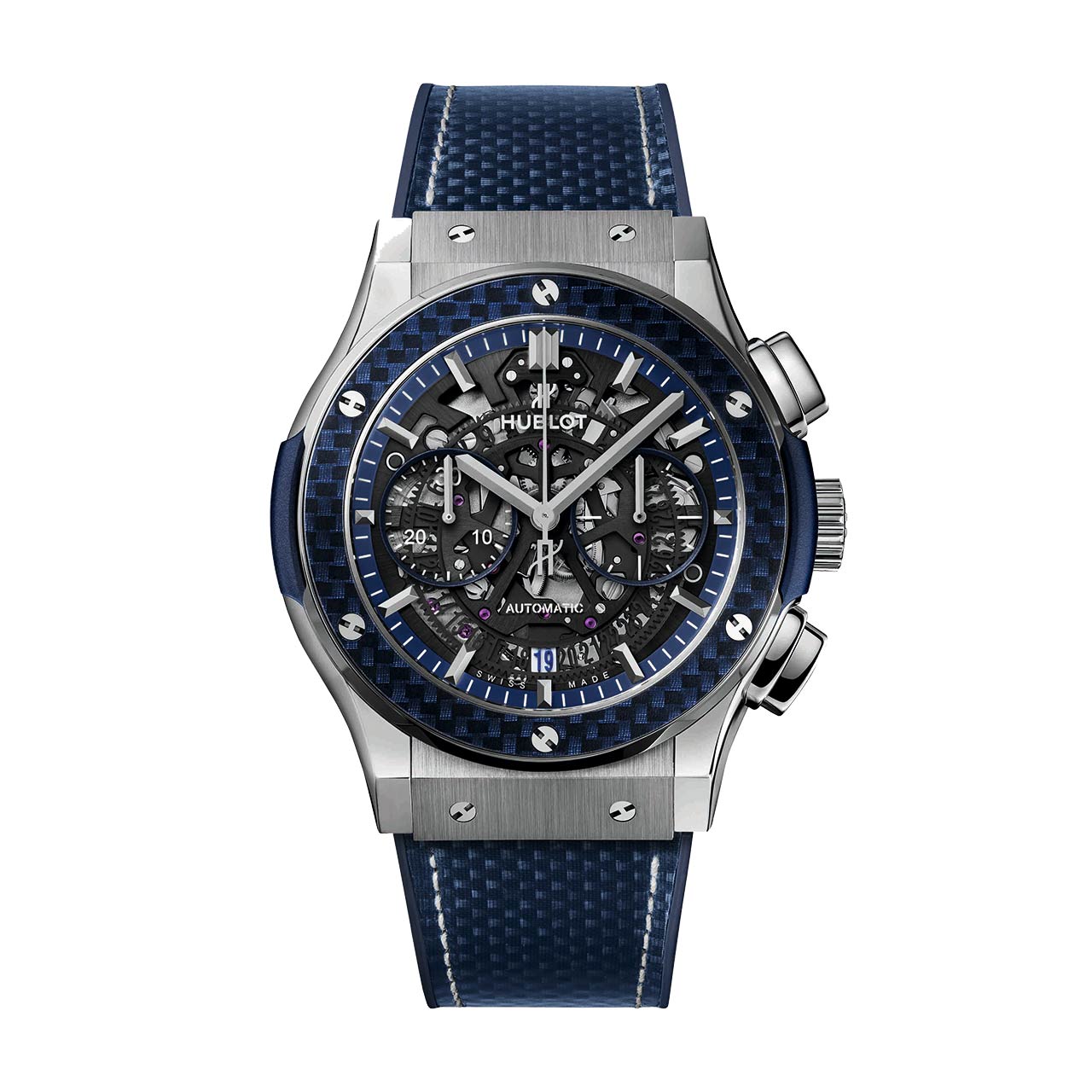 HUBLOT アエロ・フュージョン クロノグラフ チタニウム ブルーカーボン  ※完売 525.NQ.0120.QR.MTK17