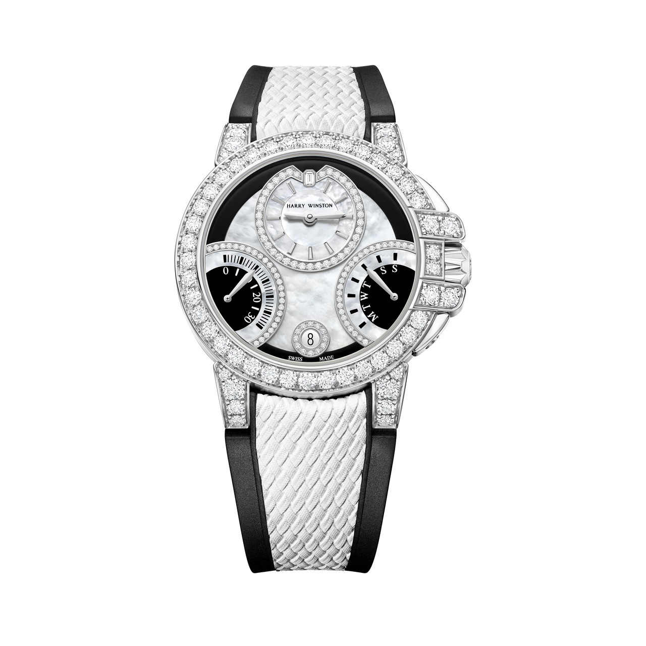 HARRY WINSTON オーシャン・バイレトログラード・ブラック＆ホワイト オートマティック 36mm OCEABI36WW058