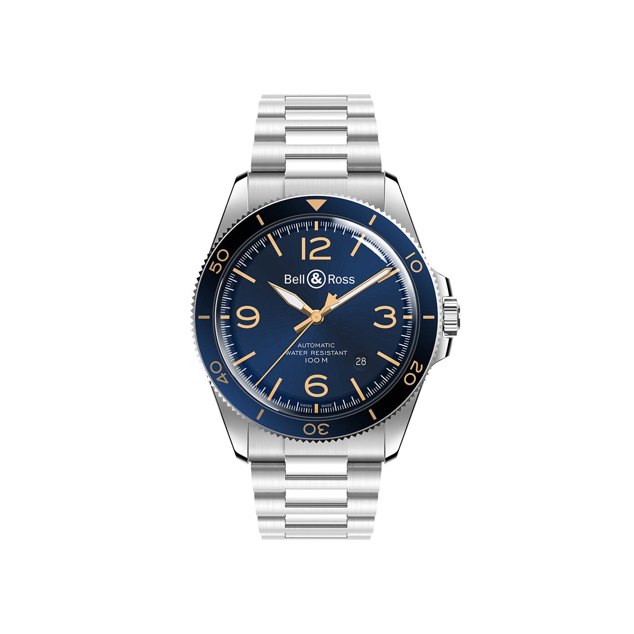 Bell & Ross BR V2-92 AERONAVALE BRV292-BU-G-ST/SST