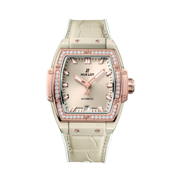 HUBLOT スピリット オブ ビッグ・バン ベージュセラミック  キングゴールド ダイヤモンド 665.CZ.898B.LR.1204