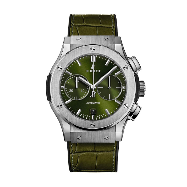 クラシック・フュージョン クロノグラフ チタニウム グリーン BY HUBLOT クラシック・フュージョン クロノグラフ チタニウム グリーン ウブロ