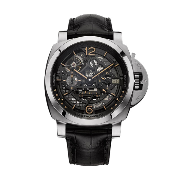ラストロノモ - ルミノール1950 トゥールビヨン ムーンフェイズ イクエーションオブタイム GMT-50MM BY PANERAI ラストロノモ - ルミノール1950 トゥールビヨン ムーンフェイズ イクエーションオブタイム GMT-50MM パネライ