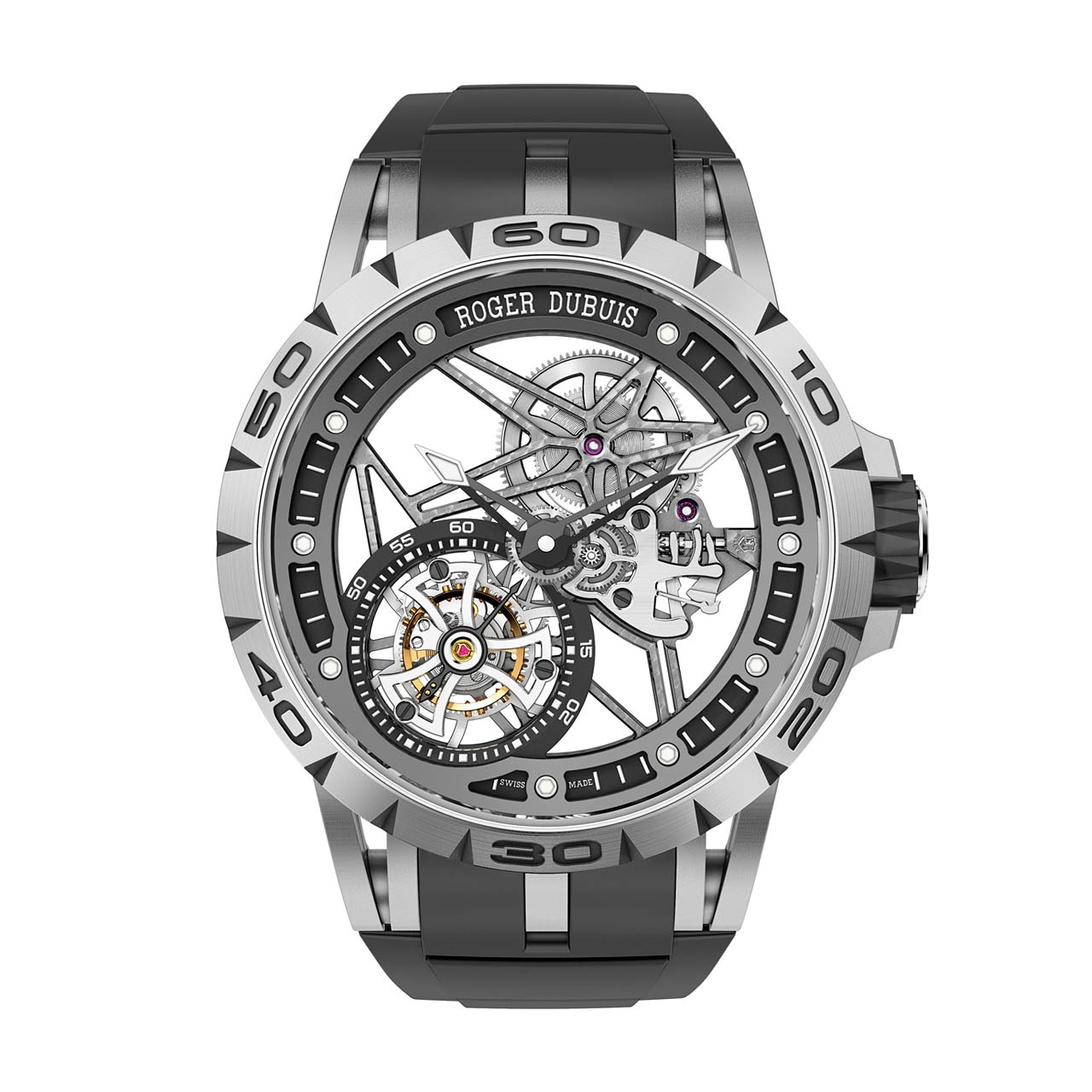 ROGER DUBUIS エクスカリバー スパイダーフライングトゥールビヨン スケルトン RDDBEX0479