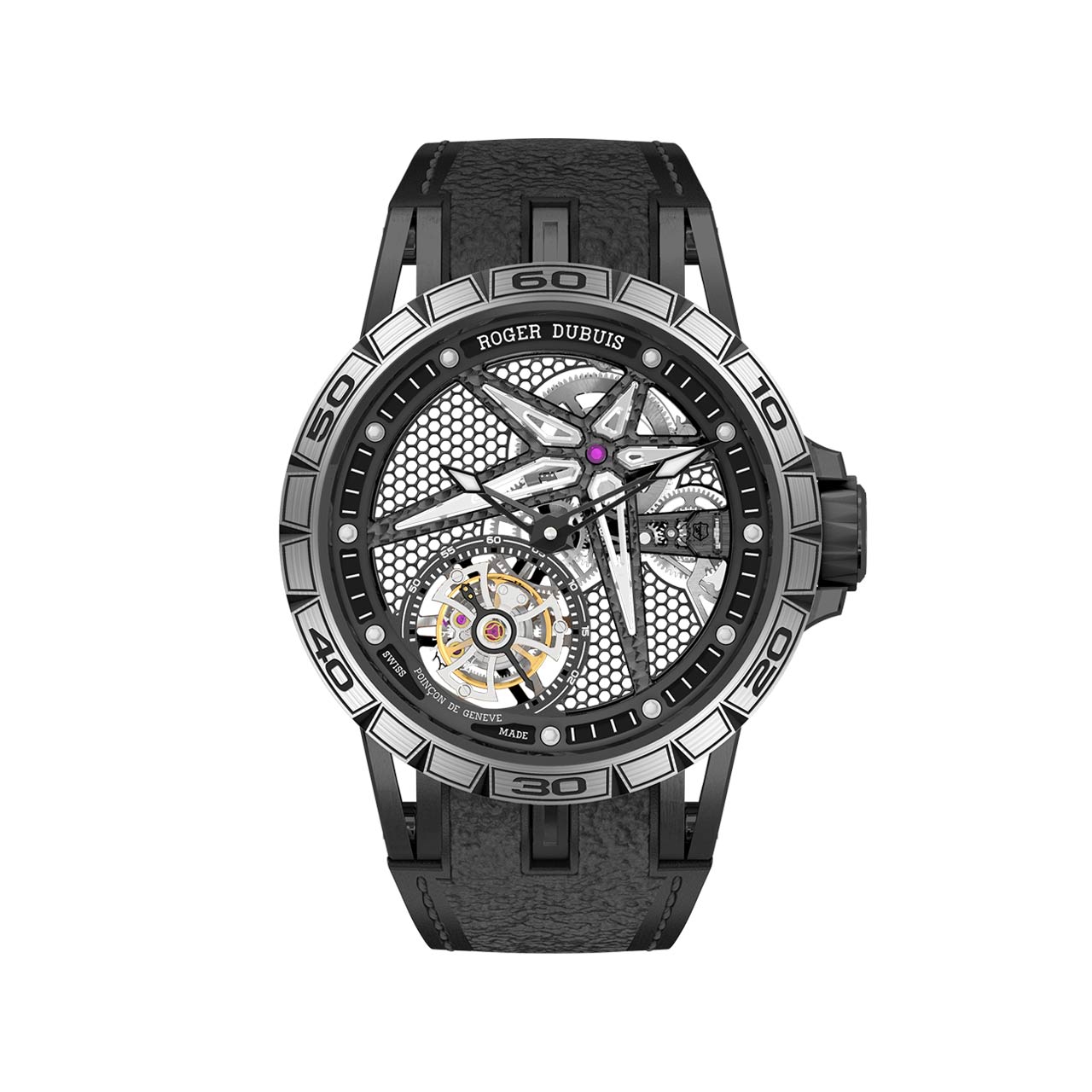 ROGER DUBUIS エクスカリバー スパイダー BLACK DLC TITANIUM 39MM RDDBEX0815