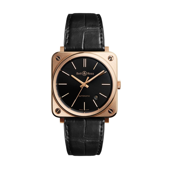 Bell & Ross BR S ROSE GOLD BRS92-BL-PG/SCR