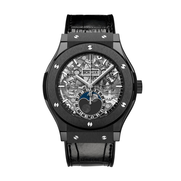 アエロ・フュージョン ムーンフェイズ ブラックマジック BY HUBLOT アエロ・フュージョン ムーンフェイズ ブラックマジック ウブロ