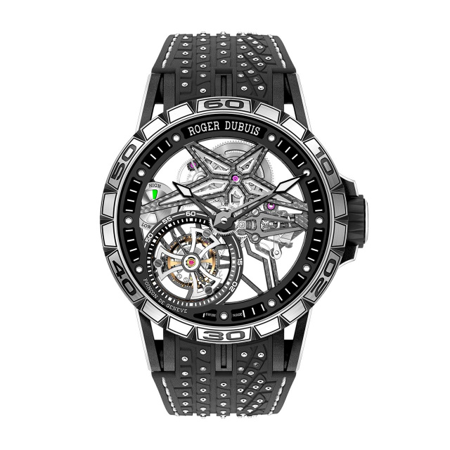 ROGER DUBUIS エクスカリバー スパイダー PIRELLI BLACK DLC TITANIUM 45MM RDDBEX0753