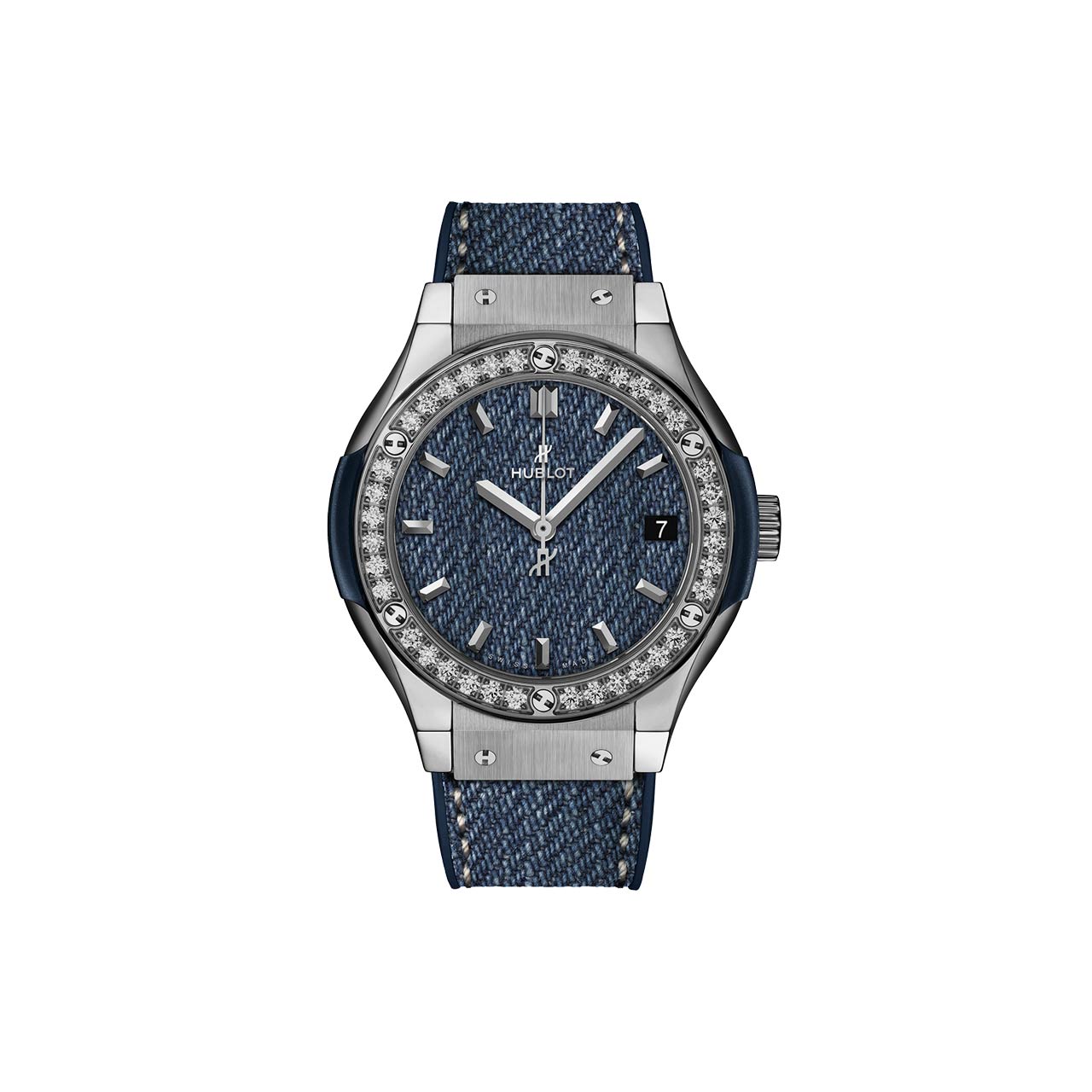 HUBLOT クラシック・フュージョン ジーンズ ダイヤモンド 581.NX.2701.NR.1104.JPN18