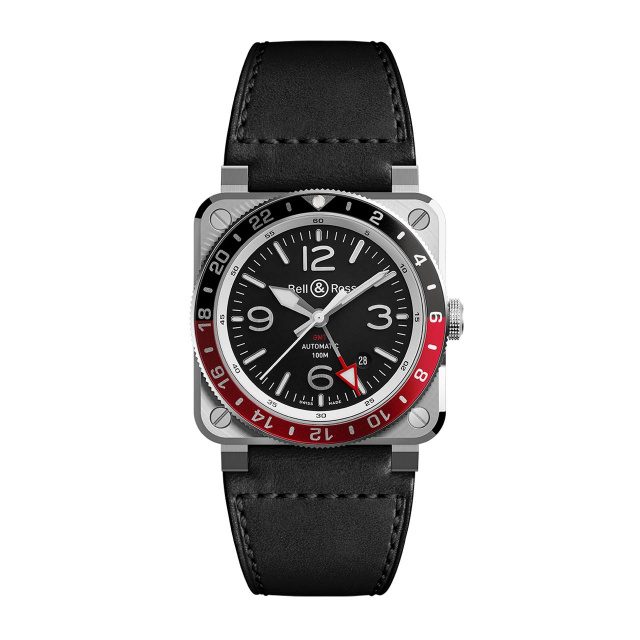 Bell & Ross NEW BR 03-93 GMT BR0393-BL-ST/SCA
