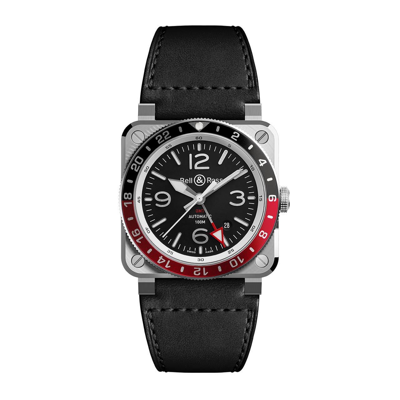 Bell & Ross NEW BR 03-93 GMT BR0393-BL-ST/SCA