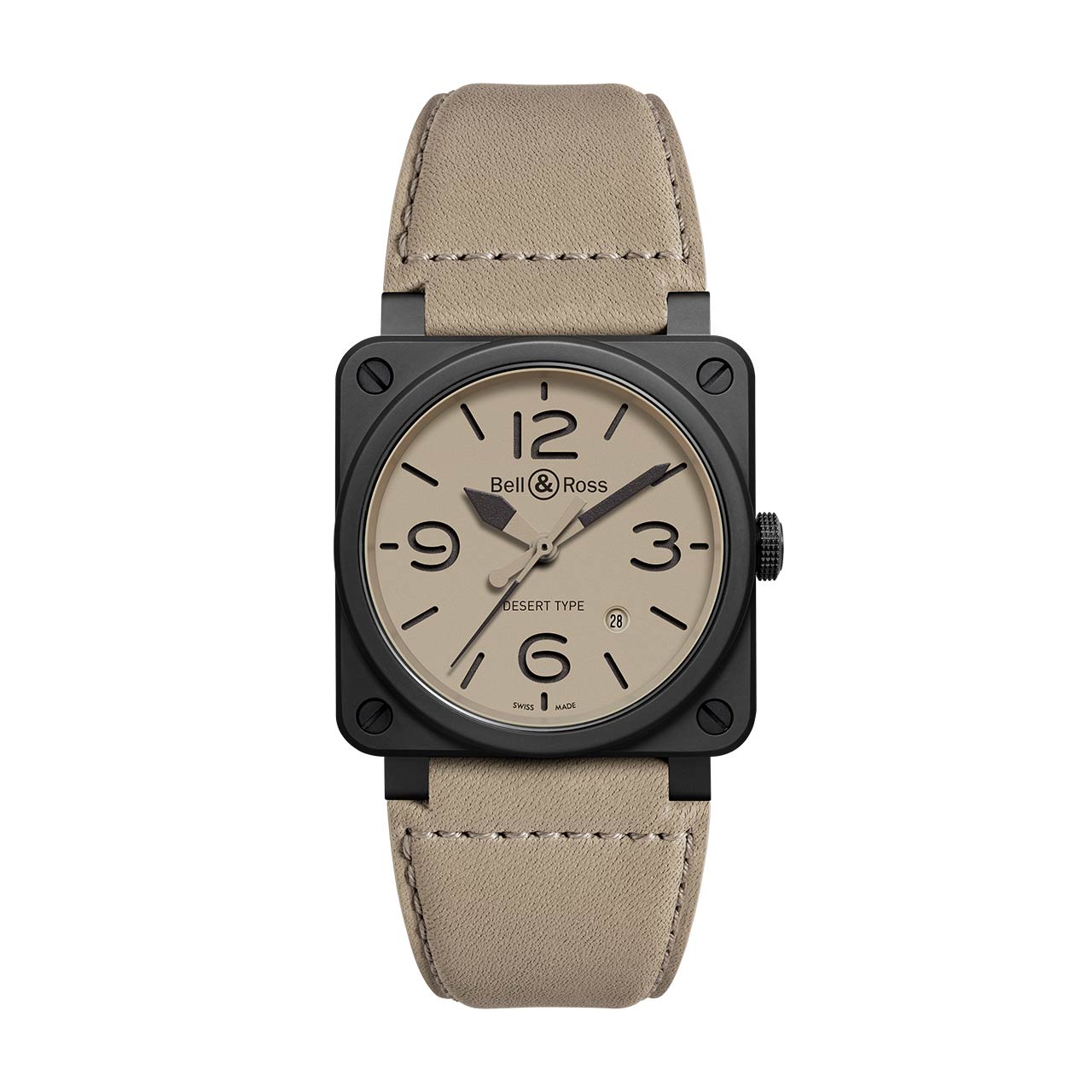 Bell & Ross BR03-92 DESERT TYPE CERAMIC BR0392-DESERT-CE/SCA