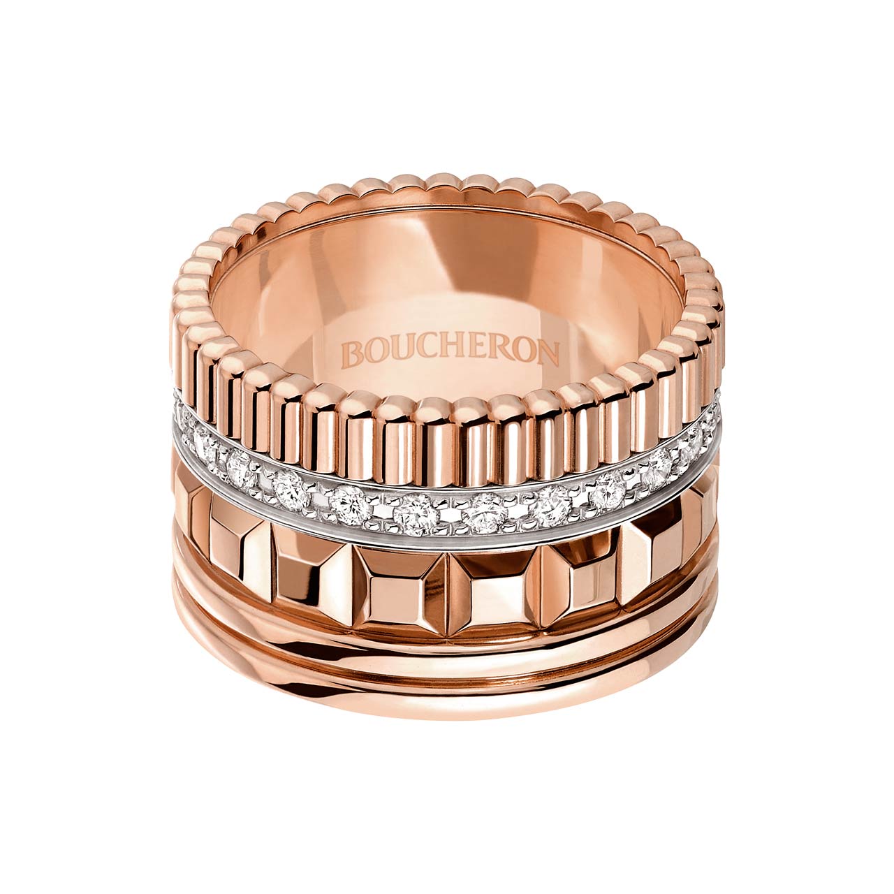 BOUCHERON キャトル ラディアント ラージ リング JRG02484