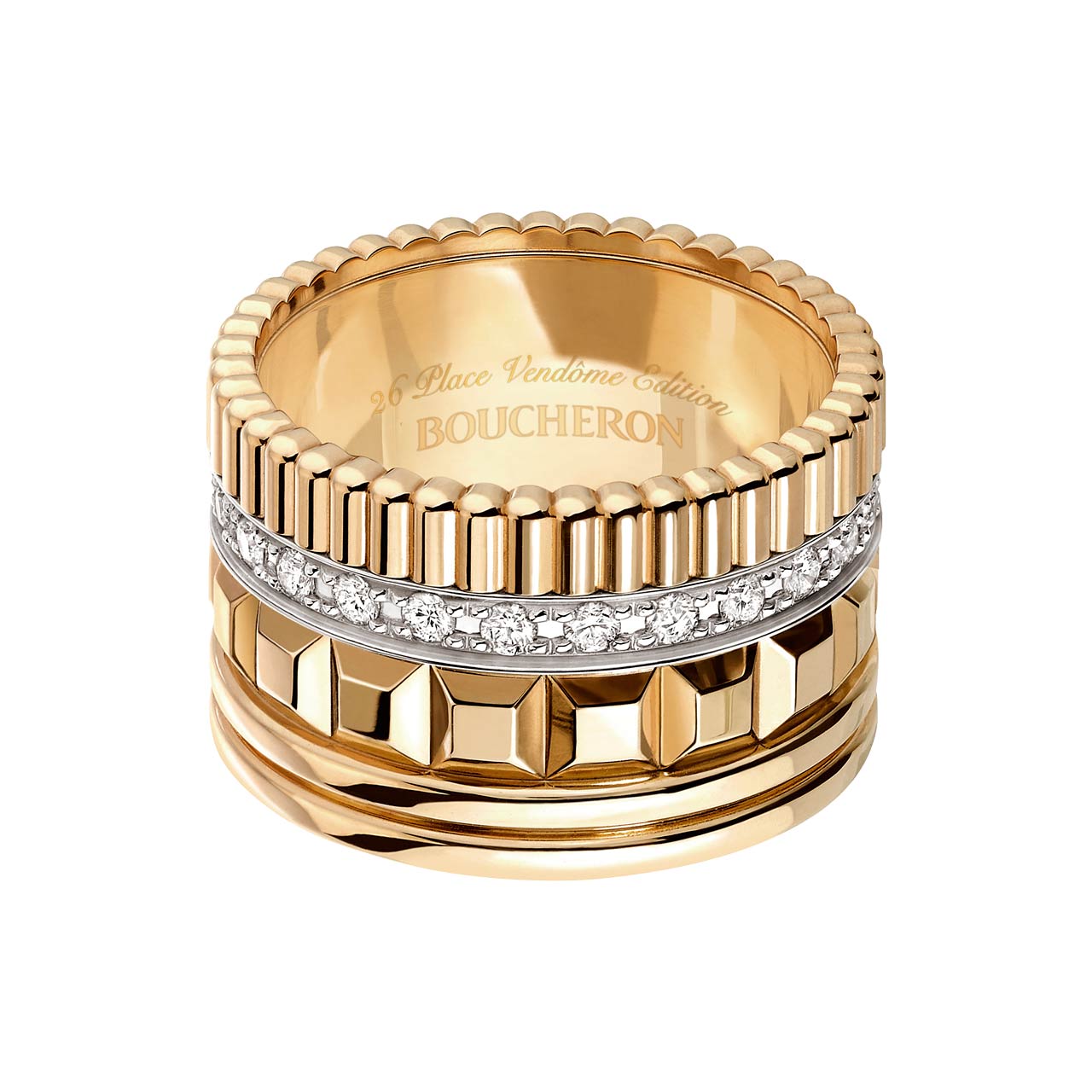 BOUCHERON キャトル ラディアント ラージ リング JRG01987