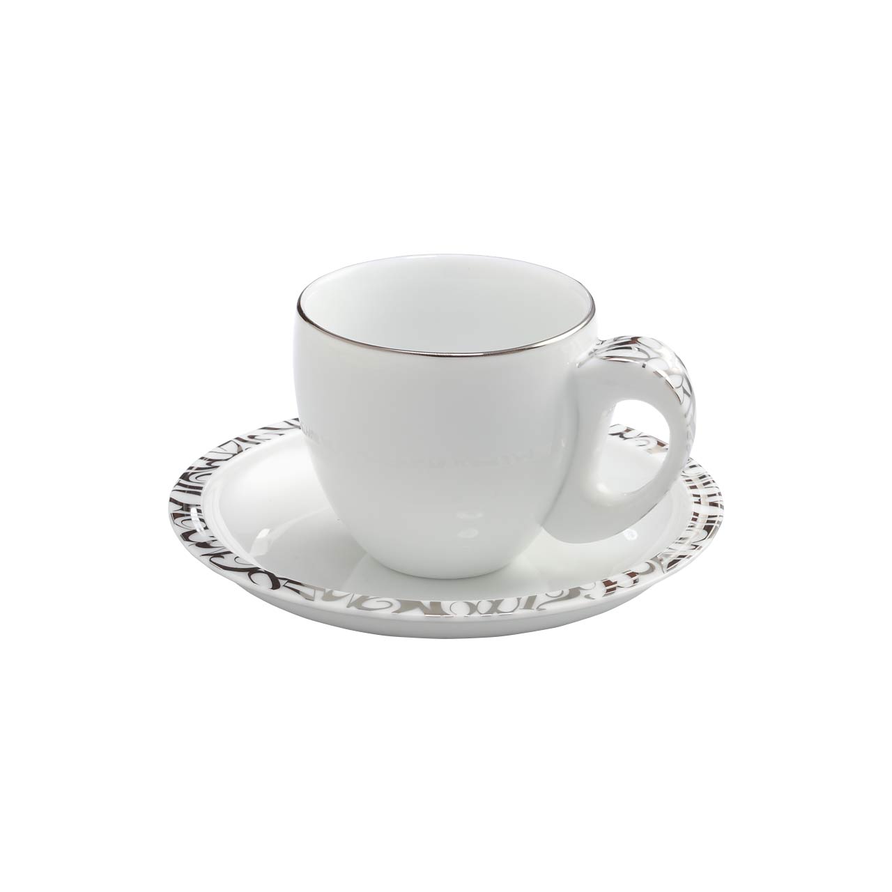 陶磁器 プラチナシリーズ FFF PLATINUM DEMITASSE CUP &amp; SAUCER BY FRANCK MULLER FUTURE FORM 陶磁器 プラチナシリーズ FFF PLATINUM DEMITASSE CUP &amp; SAUCER バイ 