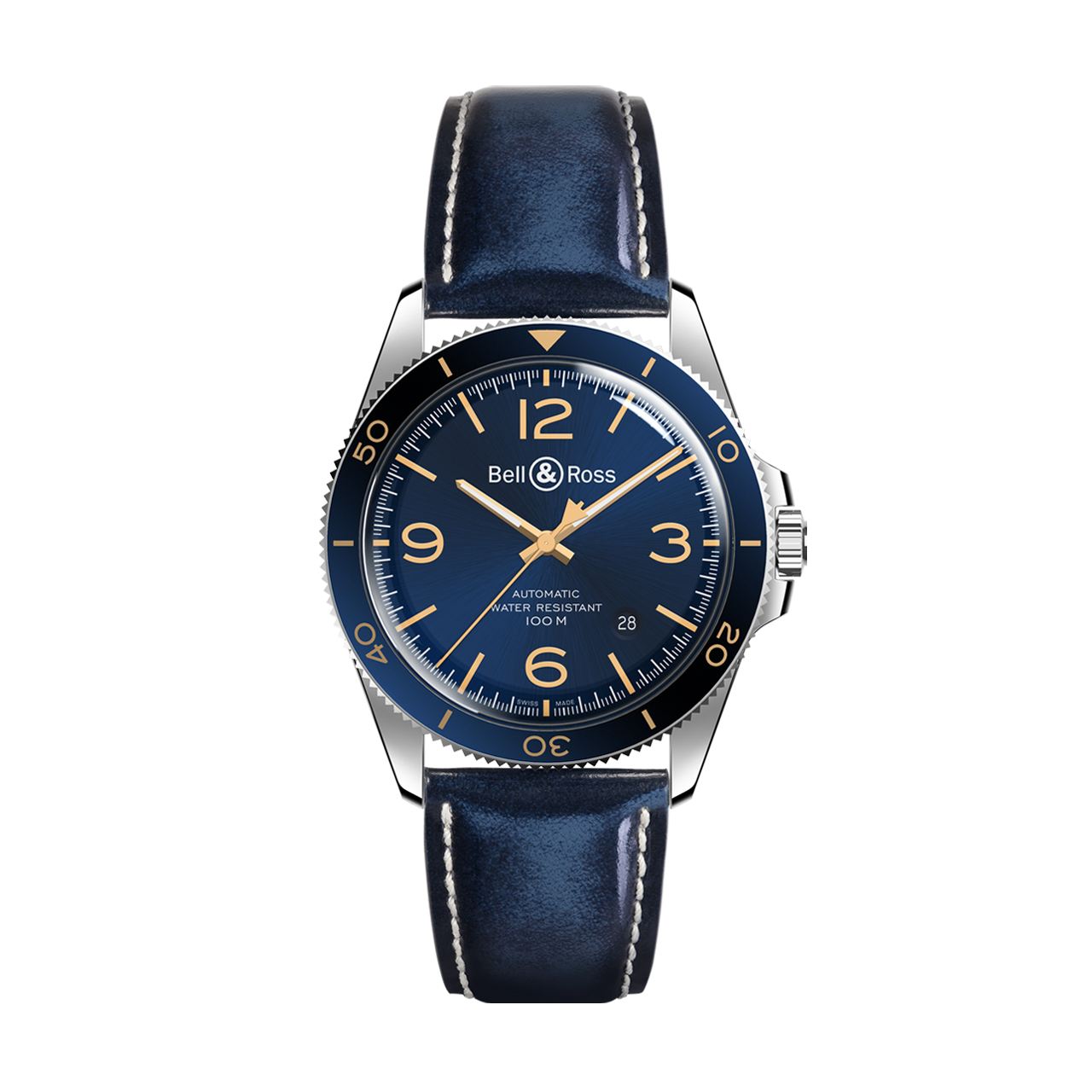 Bell & Ross BR V2-92 AERONAVALE BRV292-BU-G-ST/SCA