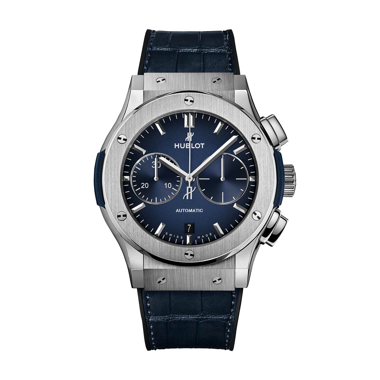 HUBLOT クラシック・フュージョン クロノグラフ <br />チタニウム ディープ ブルー 521.NX.6670.LR.JPN18